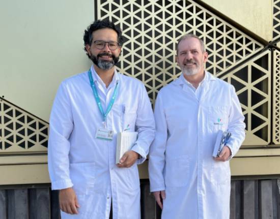 De izquierda a derecha, los doctores Ernesco Orozco y Francisco Lara.