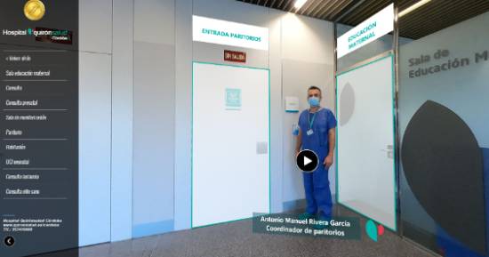Tour virtual interactivo del Hospital Quirónsalud Córdoba.