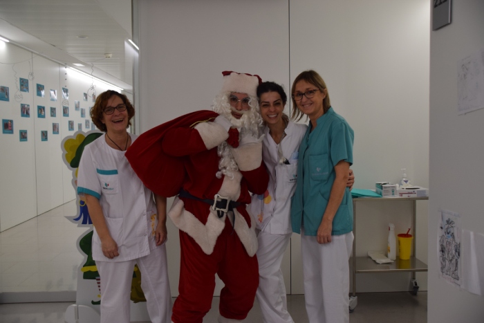 Papa Noel personal sanitario Dexeus