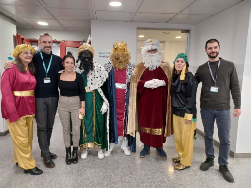 reyes magos en el Hospital Universitari General de Cataluunya