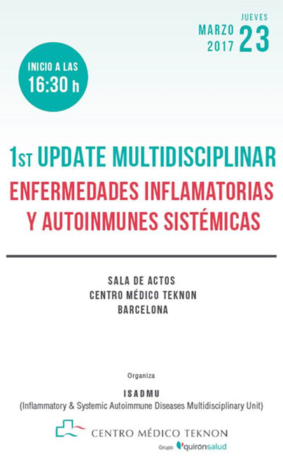 1st UPDATE Multidisciplinar Enfermedades Inflamatorias y Autoinmunes Sistémicas