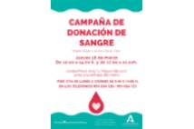 Campaña de donación de sangre 18 de marzo