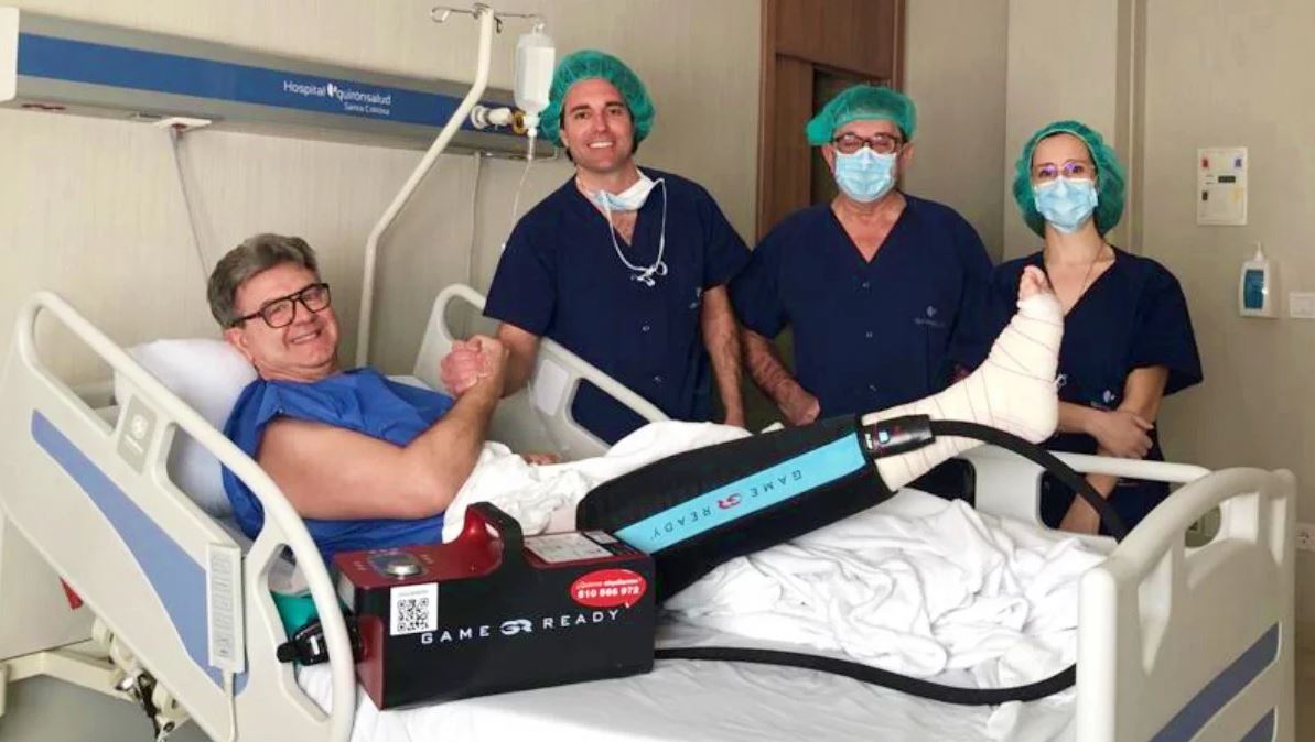 Quirónsalud Santa Cristina equipo cirugia protesis de rodilla ambulatoria pionera