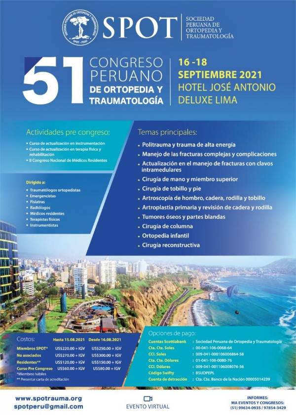 51 Congreso Peruano de Ortopedia y Traumatología