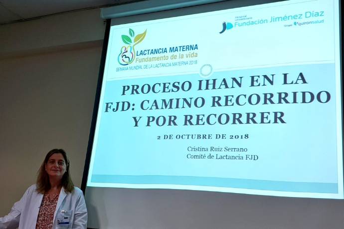 2018 10 05 La Dra. Ruiz en un momento de su intervención en la jornada