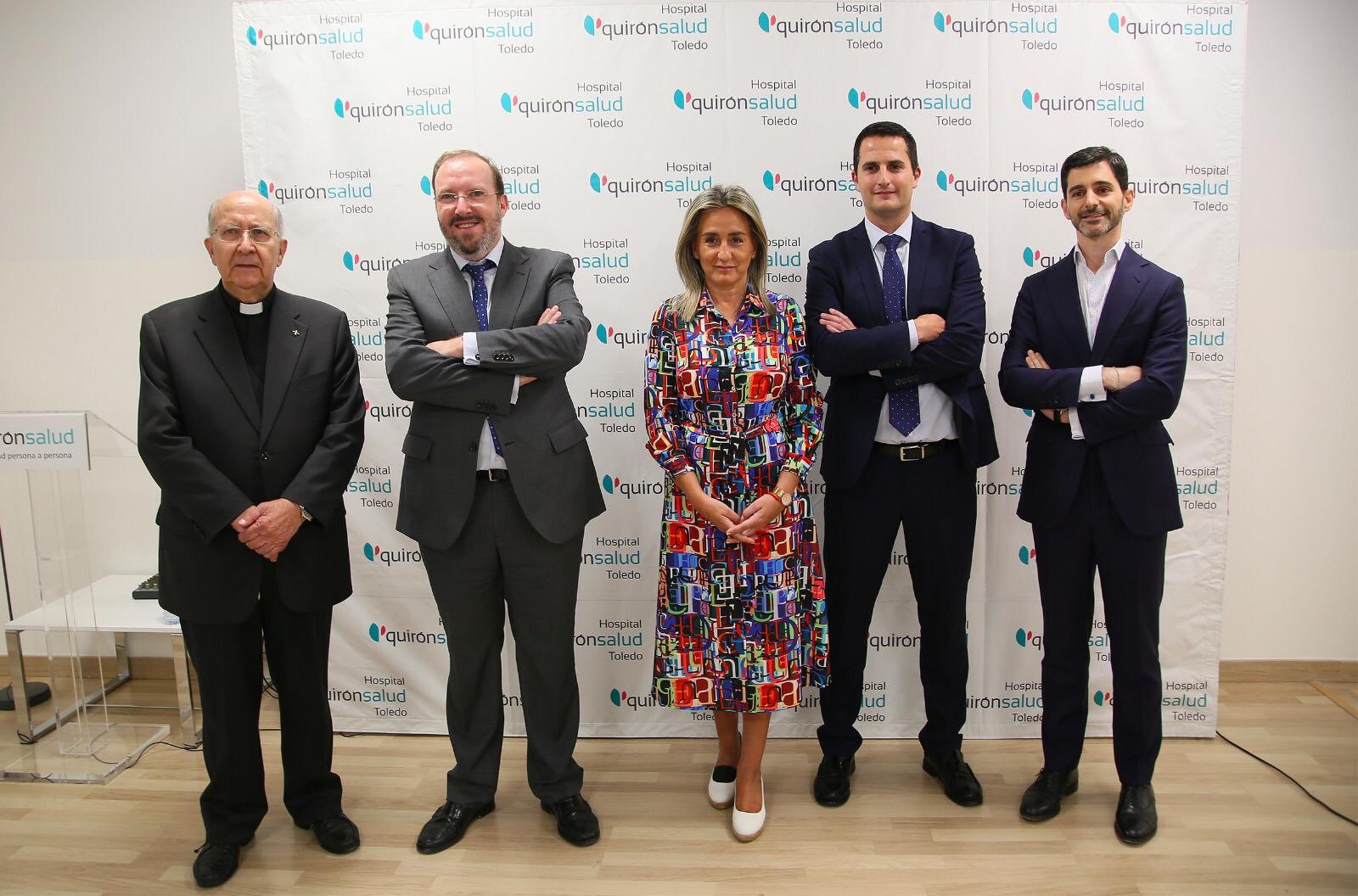 Sánchez, Pinilla, Tolón, Mellado y Ciria. Inauguración Centro Médico Toledo