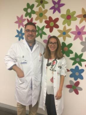 2019 02 06 Jefe del Servicio de Hematología del HGV, y la Dra. María Yuste, especialista del mismo departamento