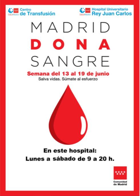 El HURJC se suma a la Semana de la Donación de Sangre