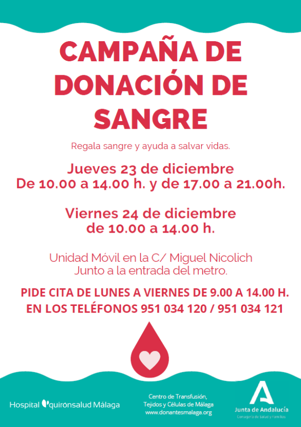 Campaña donación de sangre Navidad