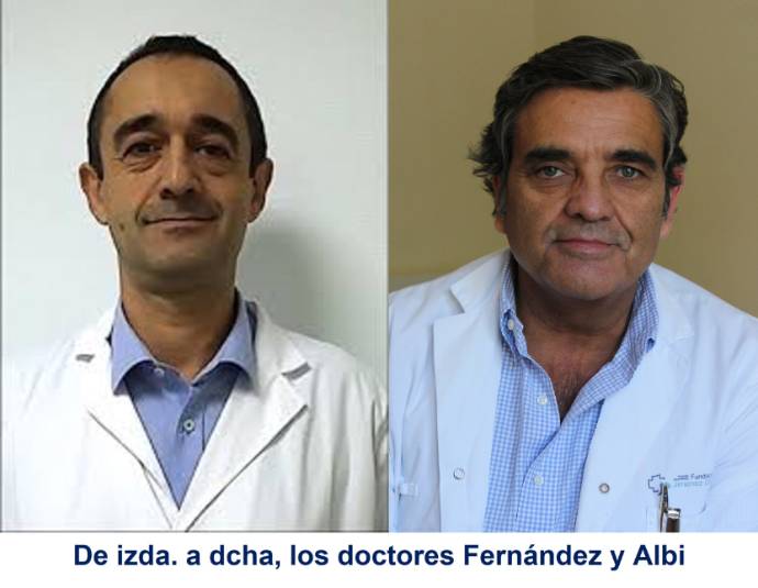 2022 01 05 De izda. a dcha, los doctores Fernández y Albi