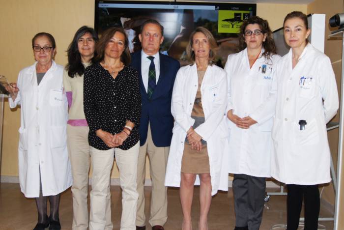 Dra. Mercedes Cuesta, Nery Villalobos, Chus de la Fuente, Dr. José Casas, Dra. Isabel Garabito, Dra. Nuria Martínez y Dra. Celia García