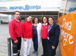 150212 El equipo del ICHH ya está en Quirón Tenerife captando donantes de sangre