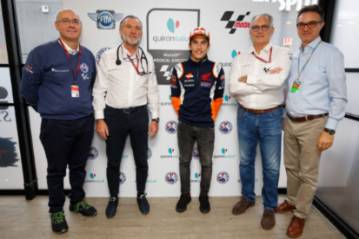 El Quirónsalud Servicio Médico de MotoGP con Marc Márquez