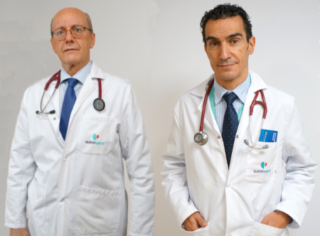 Los doctores Luis Calvo Orbe y Javier Fuertes Beneitez, recientemente incorporados al Servicio de Cardiología del Hospital La Luz