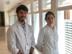 Los cirujanos maxilofaciales Pablo Rodríguez y Beatriz Albarracín